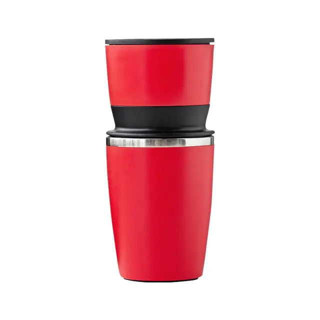 All-in-One Hand-Operated Coffee Grinder and Mug for Outdoor Adventures