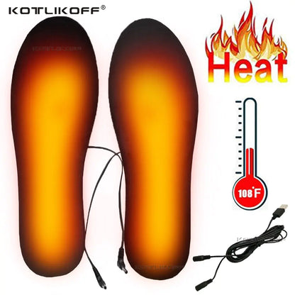 Washable USB Heated Winter Insoles