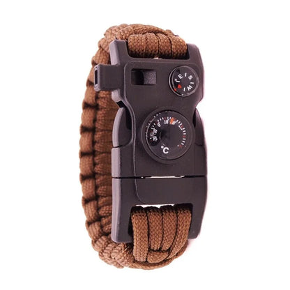 Versatile Paracord Survival Bracelet - 15 Functions