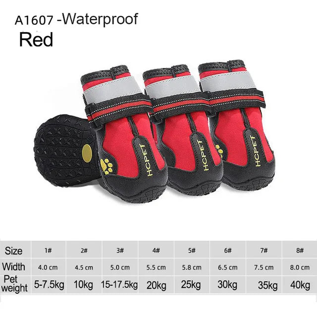 4-Piece Dog Shoe Set