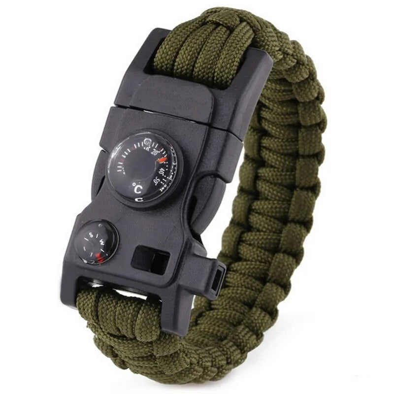 Versatile Paracord Survival Bracelet - 15 Functions