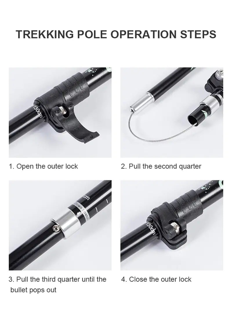 Foldable Lightweight Trekking/Hiking Stick