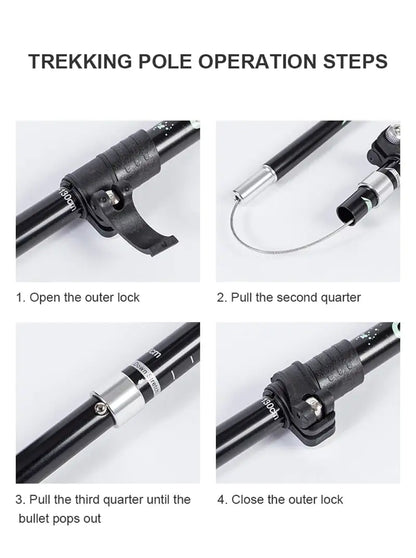 Foldable Lightweight Trekking/Hiking Stick