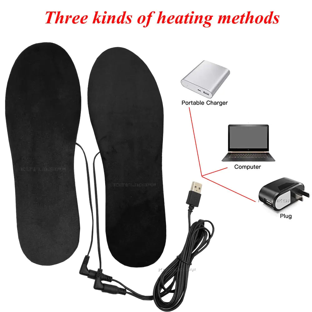 Washable USB Heated Winter Insoles