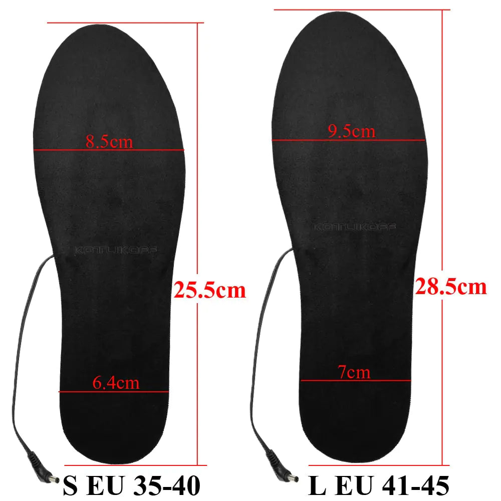 Washable USB Heated Winter Insoles