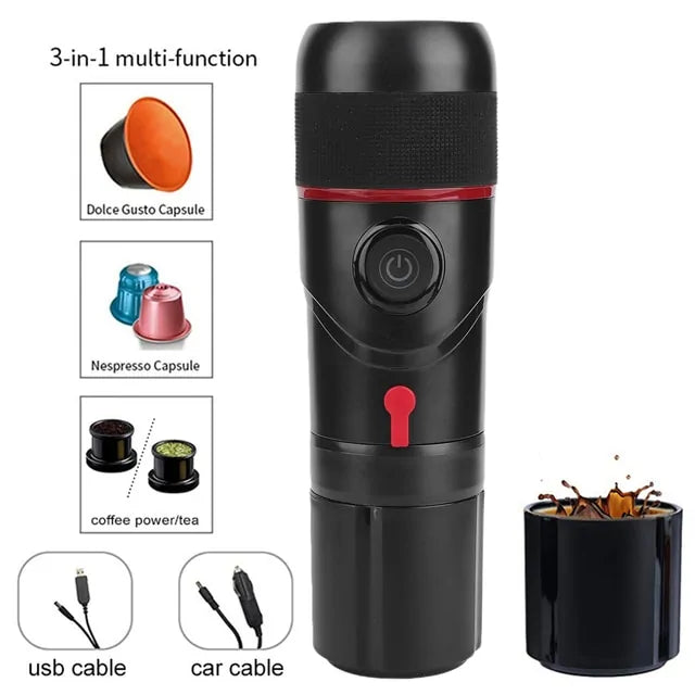 3-in-1 Multifunction USB Portable Coffee Maker for Any Occasion