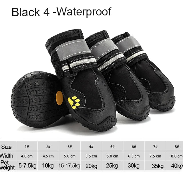 4-Piece Dog Shoe Set