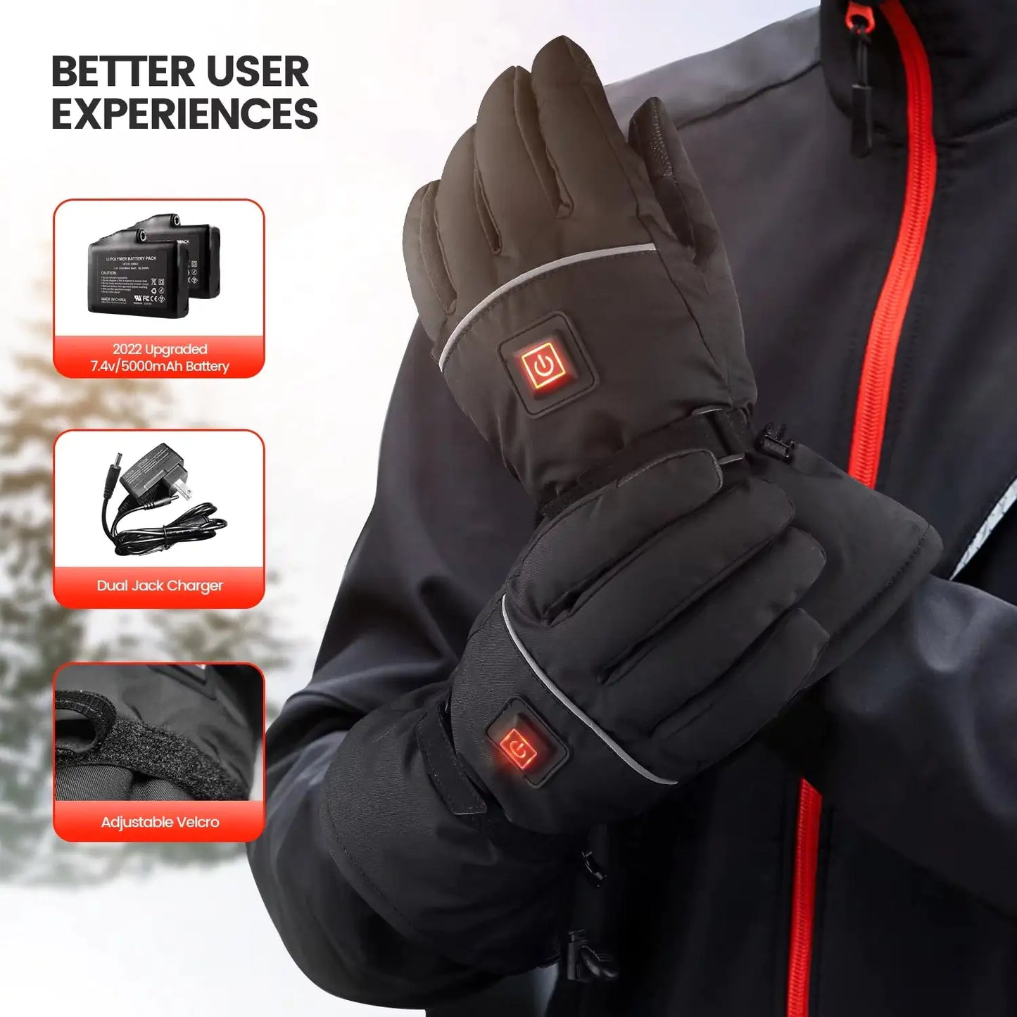 Battery-Powered Heated Gloves