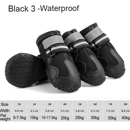 4-Piece Dog Shoe Set