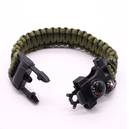 Versatile Paracord Survival Bracelet - 15 Functions
