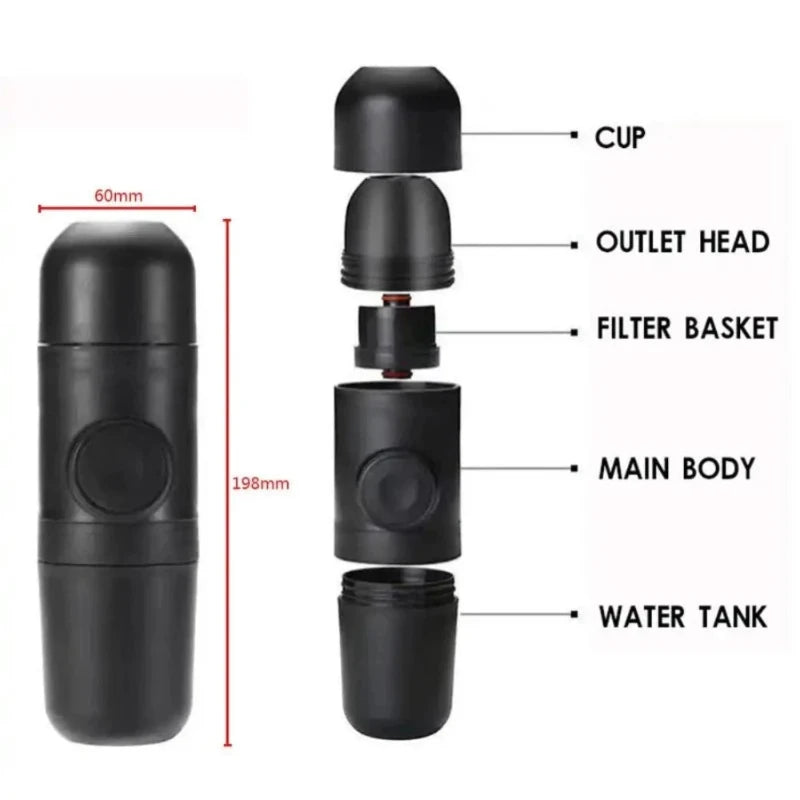 Portable Manual Coffee Maker for Camping and Outdoor Activities