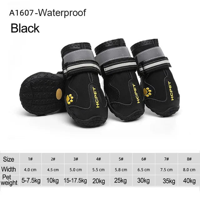 4-Piece Dog Shoe Set