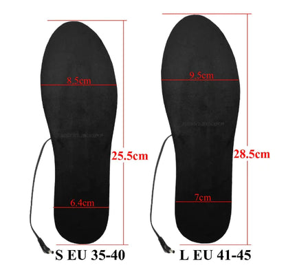 Washable USB Heated Winter Insoles