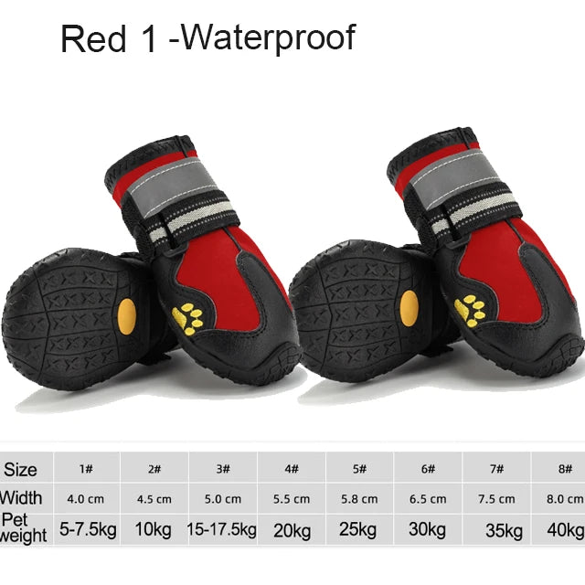 4-Piece Dog Shoe Set