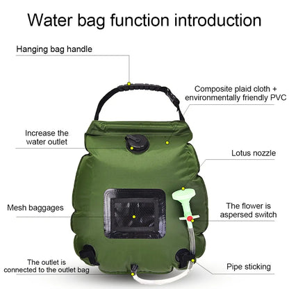 Solar-Powered Portable Water Bag