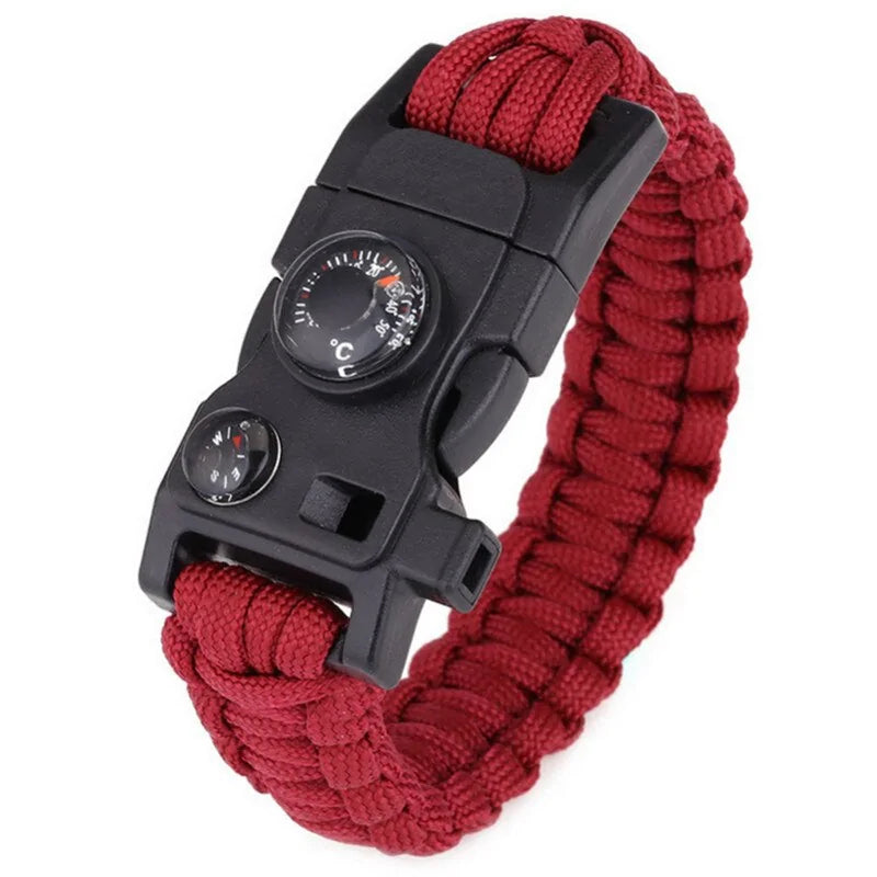 Versatile Paracord Survival Bracelet - 15 Functions